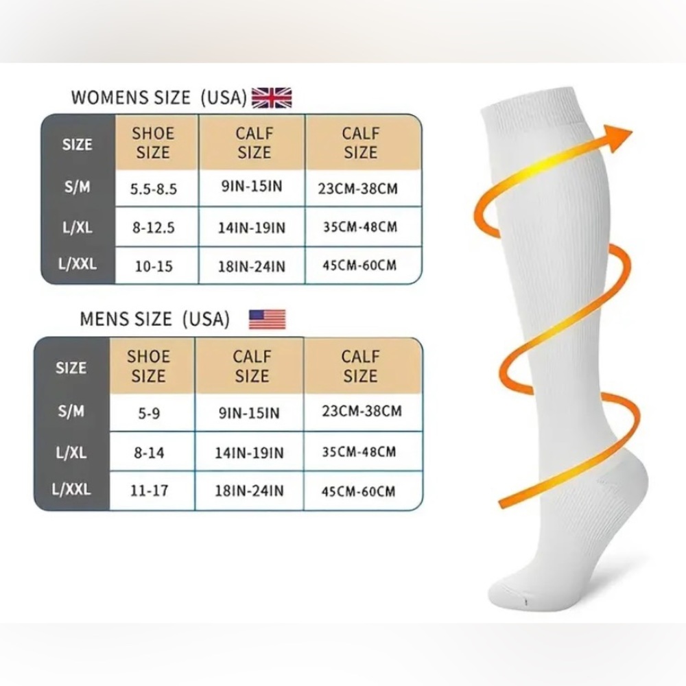2pair Unisex Compression Socks - Picture 4 of 4